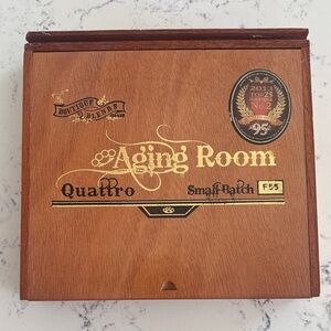 Empty Aging Room Quattro F55 Wood Cigar Box - Small Batch #2 Top 25